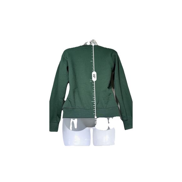 EIGHTY EIGHT BRAND Sweatshirt Youth Medium Green Respect The Drip Smiley Face - Picture 4 of 6